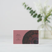 Oriental Parasol Yoga Instructor Visitekaartje (Staand voorkant)