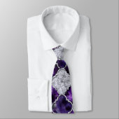 Oriental Pattern met Amethyst Clusters en Silver Stropdas (Gebonden)
