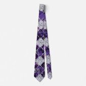 Oriental Pattern met Amethyst Clusters en Silver Stropdas (Voorkant)