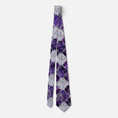 Oriental Pattern met Amethyst Clusters en Silver Stropdas (Achterkant)