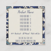 Oriental Pattern - Prijs Label / Label (Achterkant)