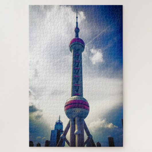 Oriental Pearl Tower - Shanghai China - 20x30 inch Legpuzzel (Verticaal)