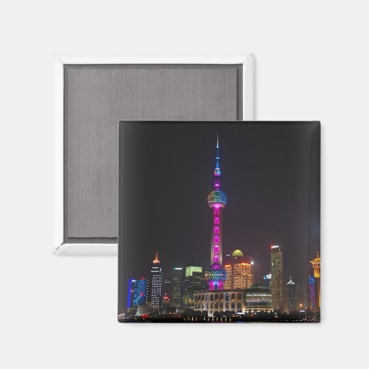Oriental Pearl Tower - Shanghai, China - Magnet (Voorkant / Achterkant)
