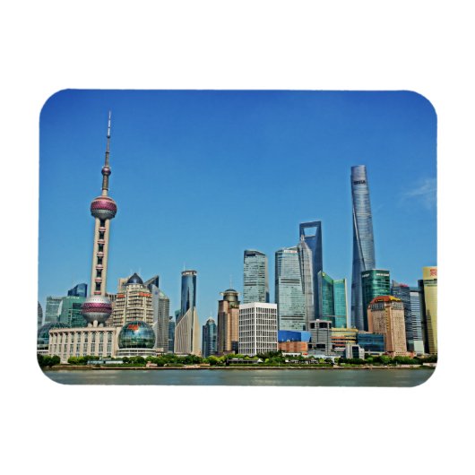 Oriental Pearl Tower - Shanghai, China - Magnet Magneet (Horizontaal)
