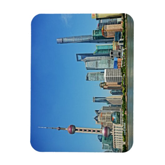 Oriental Pearl Tower - Shanghai, China - Magnet Magneet (Verticaal)