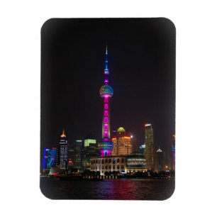 Oriental Pearl Tower - Shanghai, China - Magnet Magneet