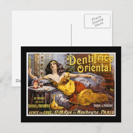 Oriental Perfume Paris Frankrijk Briefkaart (Voorkant / Achterkant)