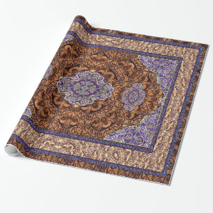Oriental Persian Antiek blauw Cadeaupapier