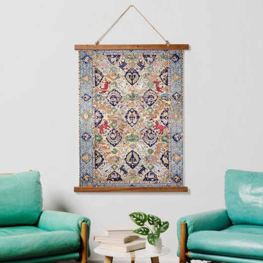 Oriental Persian Antiek Print Hangend Wandkleed (Woonkamer)