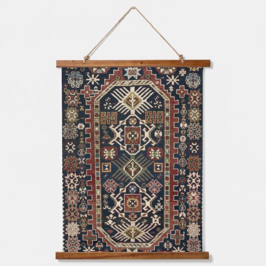 Oriental Persian Bijo 19c Rug print Hangend Wandkleed (Voorkant)
