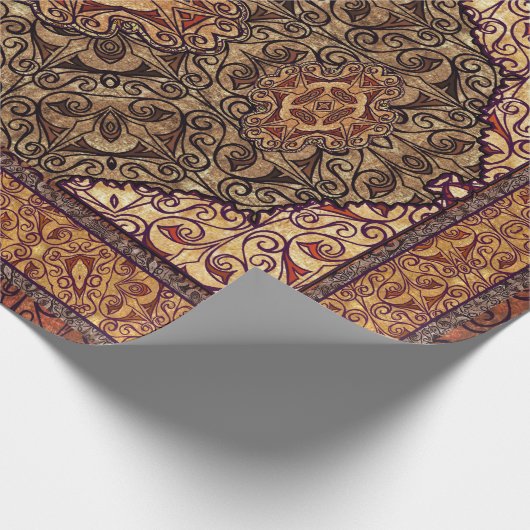 Oriental Persian Brown Cadeaupapier (Hoek)