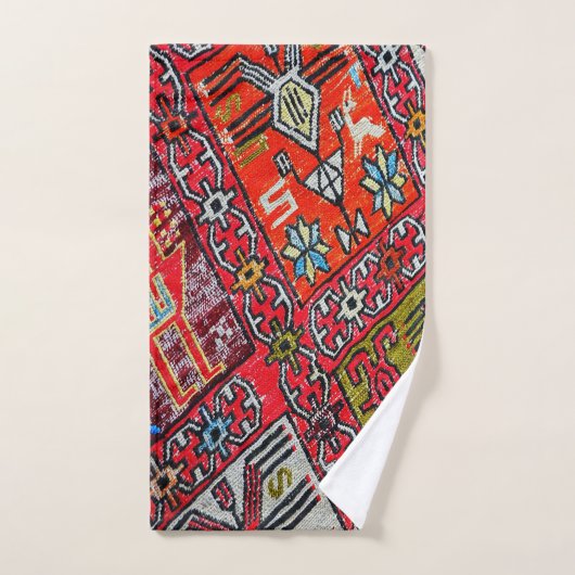 Oriental Persian Pattern, tapijt Bad Handdoek (Handdoek)