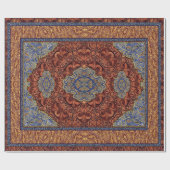Oriental Persian Red Blue Gold Cadeaupapier (Vlak)