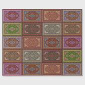 Oriental Persian Rug Pattern Cadeaupapier (Vlak)