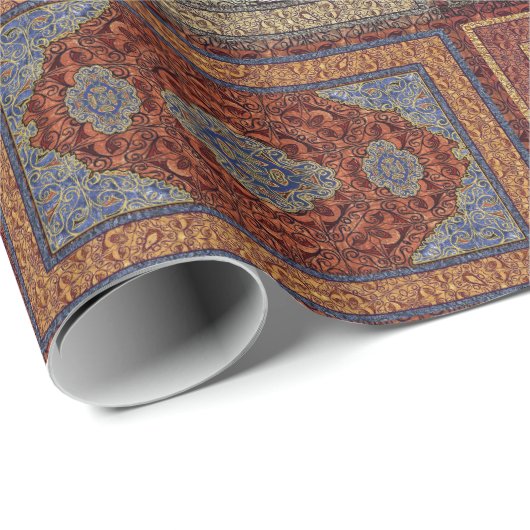 Oriental Persian Rug Pattern Cadeaupapier (Rol Hoek)