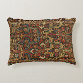 Oriental Persian tapijt met Floral Motifs Accent Kussen
