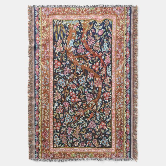 Oriental Persian Turks Floral Pattern Deken (Voorkant Verticaal)