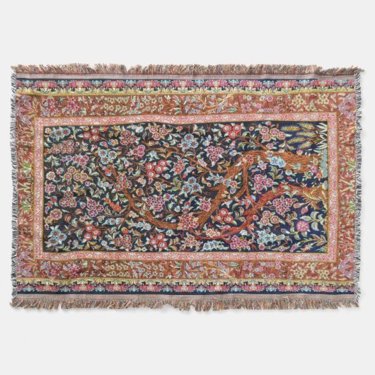 Oriental Persian Turks Floral Pattern Deken (Voorkant)
