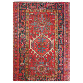 Oriental Persian , Turks Patroon, Rood - Naam Klembord (Achterkant)