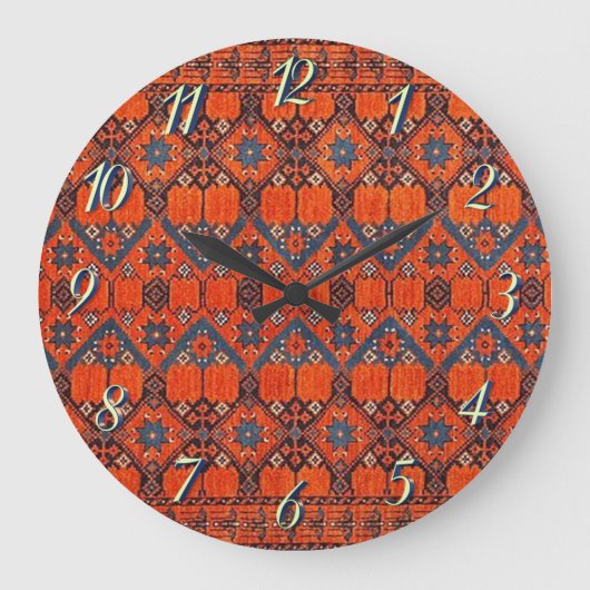 Oriental Persian Turks patroontapijt Grote Klok (Voorkant)