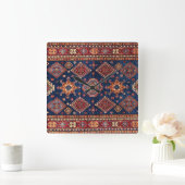 Oriental Persian Turks Pattern Rug Vierkante Klok (Huis)