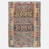 Oriental Persian Turks Rug Antiek Kilim Deken (Voorkant Verticaal)