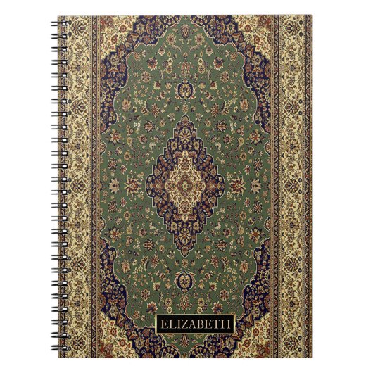 Oriental Persian Turks Rug , Lijst Notitieboek (Voorkant)