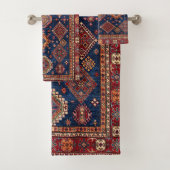 Oriental Persian Turks Rug Pattern Bad Handdoek (Insitu)