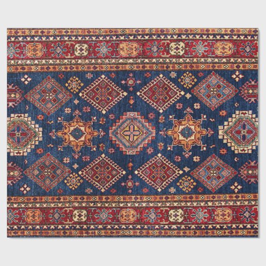 Oriental Persian Turks Rug Pattern Cadeaupapier (Vlak)