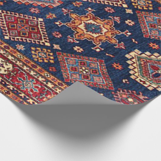 Oriental Persian Turks Rug Pattern Cadeaupapier (Hoek)