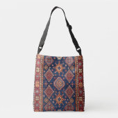 Oriental Persian Turks Rug Pattern Crossbody Tas (Achterkant)