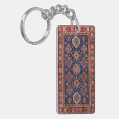 Oriental Persian Turks Rug Pattern Sleutelhanger (Voorkant Links)