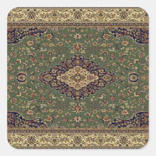 Oriental Persian Turks Rug Vierkante Sticker