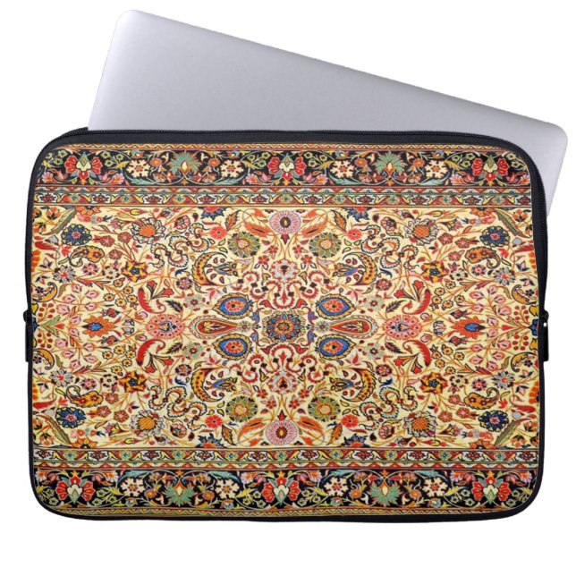 Oriental Persian Turks tapijt Laptop Sleeve (Voorkant)