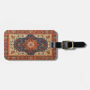 Oriental Persian Turks tapijt Patroon Bagagelabel
