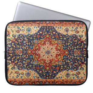 Oriental Persian Turks tapijt Patroon Laptop Sleeve