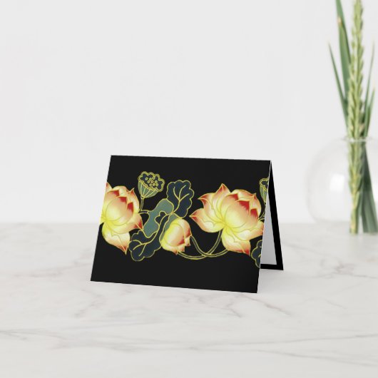 Oriental Poppies Note Kaart - Blank (Voorkant)