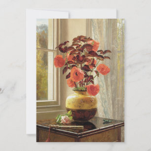 Oriental Poppy en Coleus   Jessica Hayllar