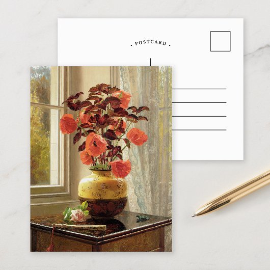 Oriental Poppy en Coleus | Jessica Hayllar Briefkaart
