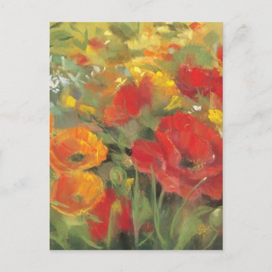 Oriental Poppy Field Briefkaart (Voorkant)