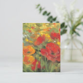 Oriental Poppy Field Briefkaart (Staand voorkant)
