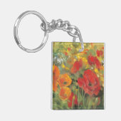 Oriental Poppy Field Sleutelhanger (Voorkant Links)