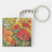 Oriental Poppy Field Sleutelhanger (Achterkant)