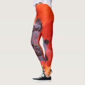 Oriental Poppy Flower Leggings (Links)