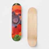 Oriental Poppy Flower Persoonlijk Skateboard (Voorkant)
