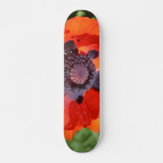 Oriental Poppy Flower Persoonlijk Skateboard (Voorkant)