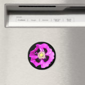 Oriental Poppy fridge magnet zwart (Insitu (Vaatwasser))