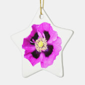 Oriental Poppy ornament star white (Links)