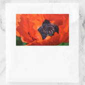 Oriental Poppy Rechthoekige Sticker (Tas)