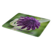 Oriental Poppy Seed Head Floral Snijplank (Hoek)